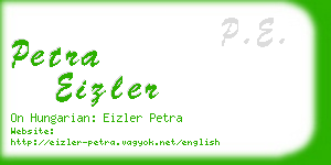 petra eizler business card